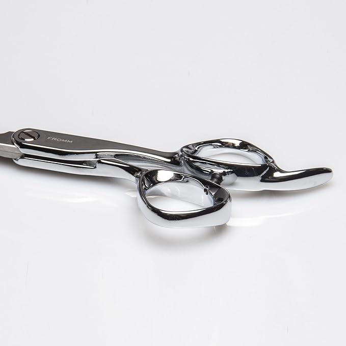 Fromm Professional Dare 5.75" Precision Slide & Point Hair Cutting Shears in Matte Black, Japanese Steel Scissors with Semi-Convex Blade for Expert Salon Stylists