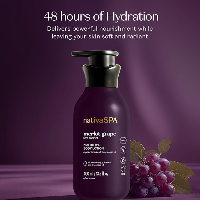Nativa SPA Merlot Grape Hydrating Body Lotion, 13.5 oz