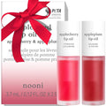 NOONI Korean Lip Oil Set - Applecherry & Appleplum - Plumping Lip Gloss