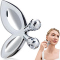 Stainless Steel Gua Sha Facial Tools,3D Butterfly Facial Roller for Women,2-in-1 Guasha Tool for Face Eye Skin Tightening,Body Gua Sha Tool for Lymphatic Drainage&acupressure,TMJ Relief Tool