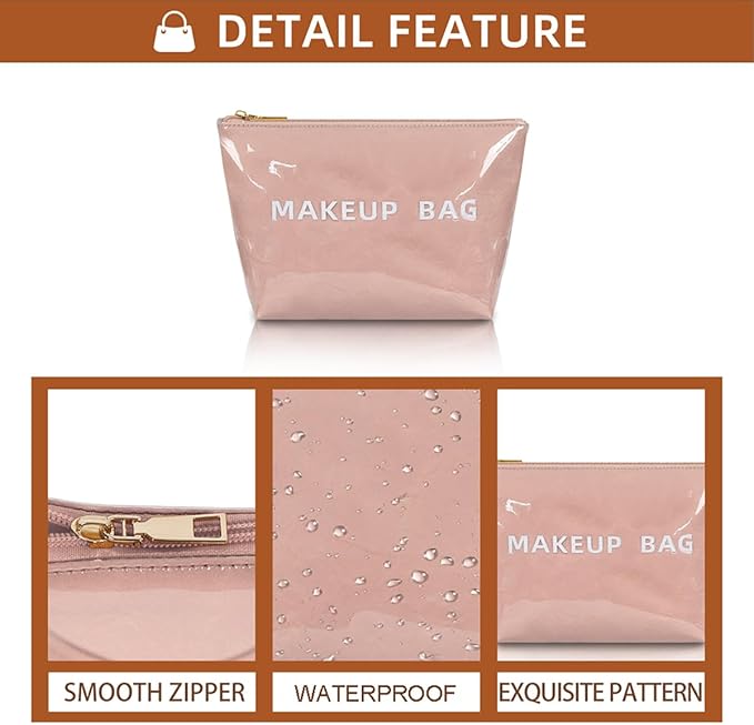 getgto Makeup Bag for Women, Portable Waterproof Cute Cosmetic Bags