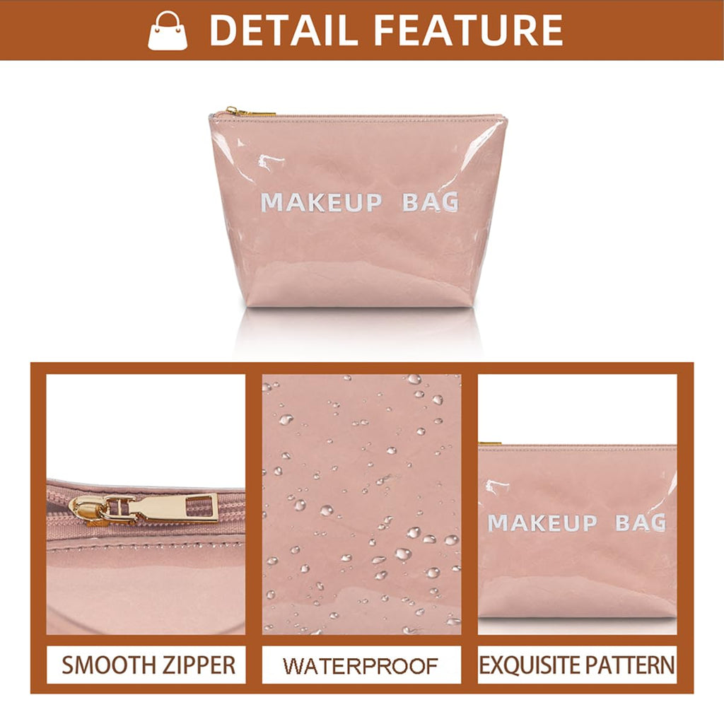 getgto Makeup Bag for Women, Portable Waterproof Cute Cosmetic Bags