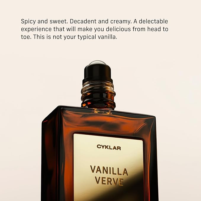 CYKLAR Perfume Oil for Skin – Vanilla Verve Scent – Travel-Friendly 15ml