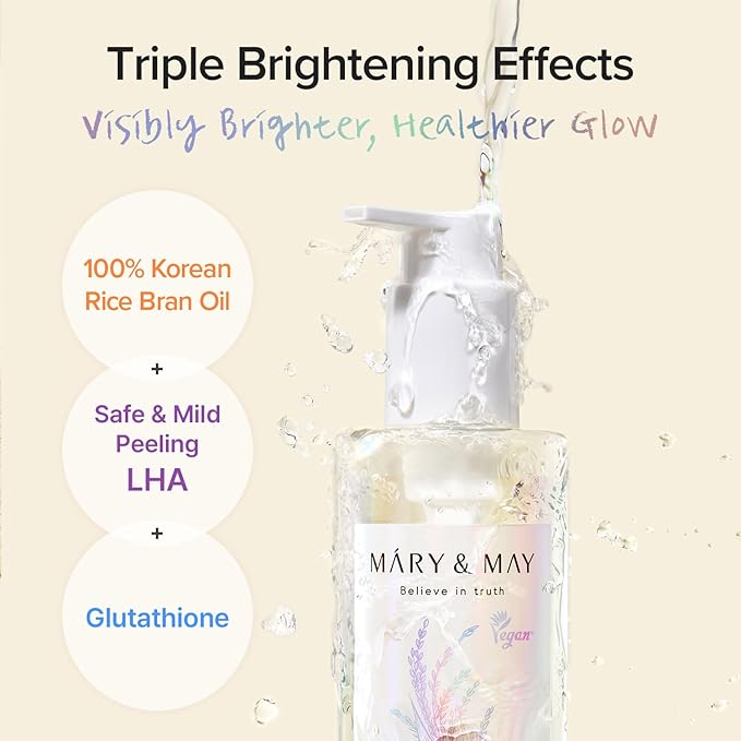 Mary&May Rice Glutathione LHA Cleansing Oil, 6.76 fl.oz