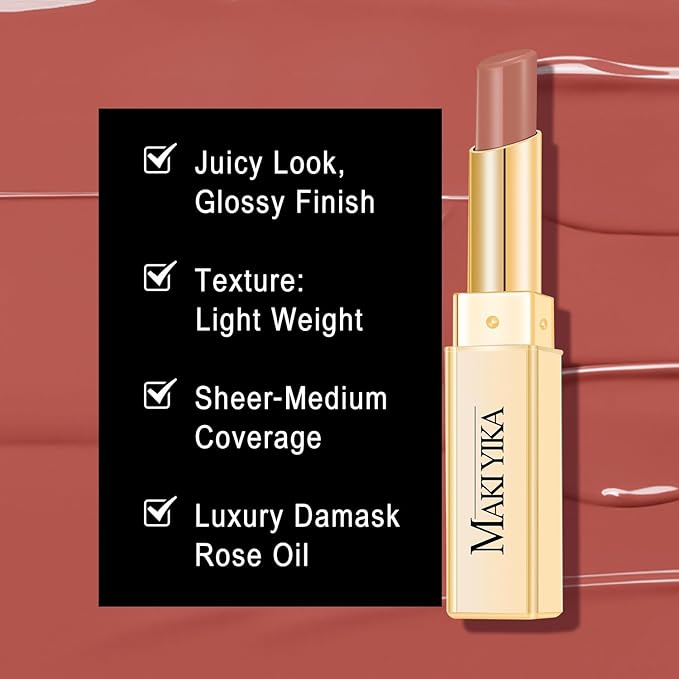 MAKI YIKA Moisture Nude Lipstick for Women Hydrate Tinted Lip Balm