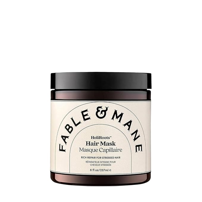 Fable & Mane Intense Hydration Hair Mask 237ml / 8fl oz, For Frizzy, Dry, Damaged Hair. Treatment Repairs and Softens with Shea Butter and Coconut