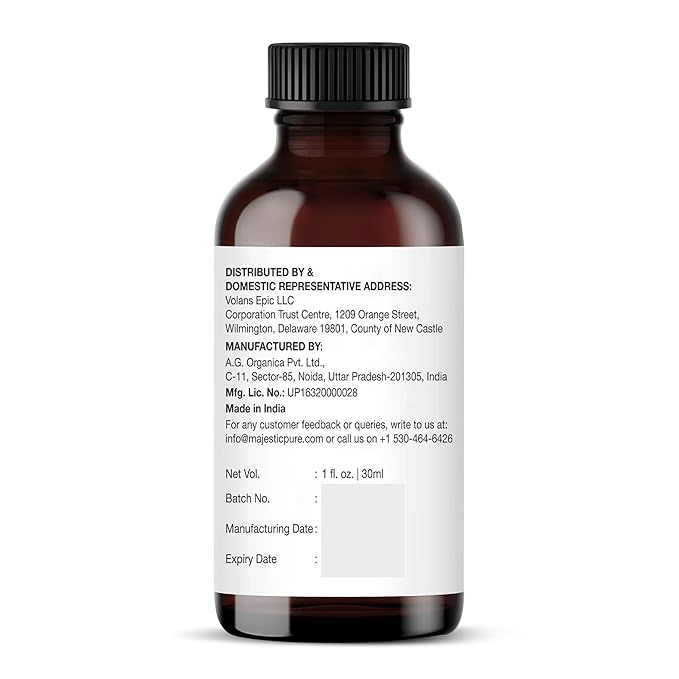 Majestic Pure Essential Oil with Glass Dropper - 100% Pure and Natural - Essential Oils for Diffuser, Aromatherapy, Soap and Candle Making, Geranium Essential Oil, Geranium Oil, 1 Fl Oz