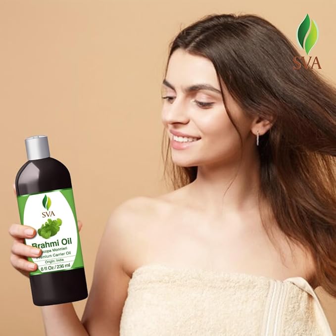 SVA Brahmi Carrier Oil, Large Size, 8 Fl Oz (236 ml)