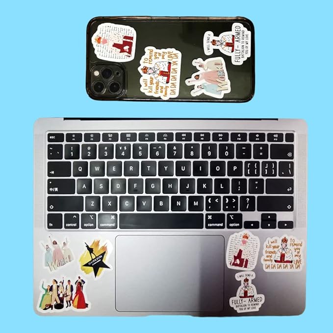 Azteoiz Fun Makeup Bag and 5 Stickers Hamil-ton Musical Gift