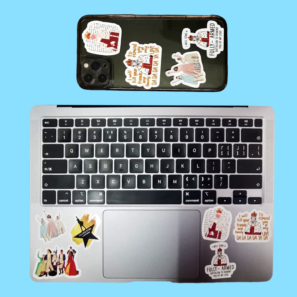 Azteoiz Fun Makeup Bag and 5 Stickers Hamil-ton Musical Gift