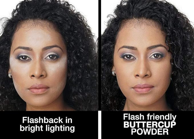 Sacha Buttercup No Color Setting Powder – All Skin Tones Translucent Loose Face Powder, Flashback-Resistant, Oil Control, Long-Wear Matte Finish (1.75 oz)