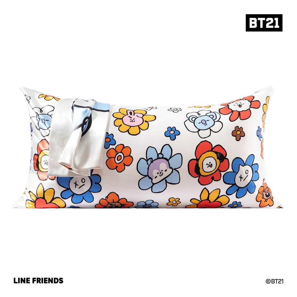 Kitsch x BT21 Satin Pillowcase with Zipper - Size 19x36, Van