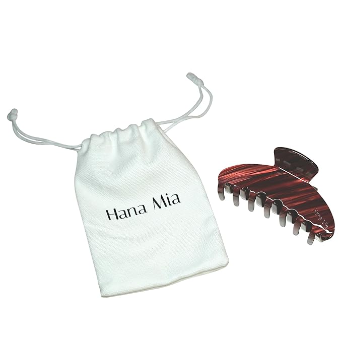 Luxury Burgundy Claw Clip for Women | Our Large 4 Inch Hair Clip Creates Beautiful Half Ups, Secure Updos & Chic Daily Styles | Premium Acetate Claw with Secure Hold & Snag Free Teeth for Easy Styling