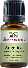 Nirvana Nurture Angelica Essential Oil, 100% Pure Undiluted, Aromatherapy Oil for Diffuser, Hair & Skin Care