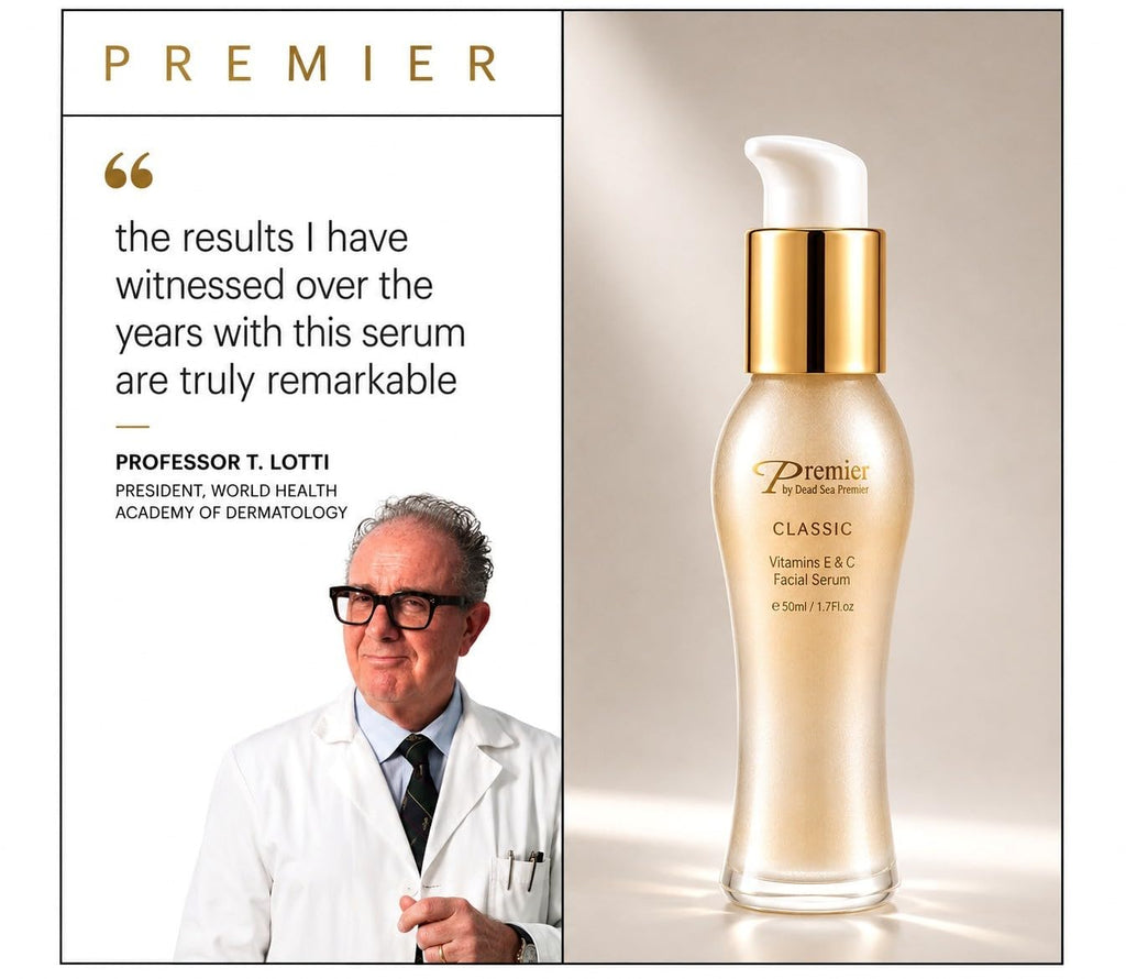 Premier Dead Sea Vitamin C Serum for Face, Brightening 1.7 Fl Oz