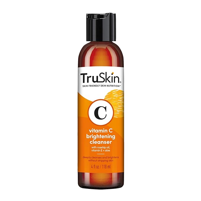 TruSkin Vitamin C Brightening Face Wash with Rosehip Oil, 4 fl oz