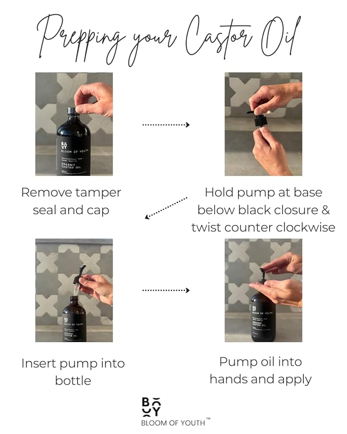 100% Pure Cold Pressed Organic Castor Oil, Glass Bottle 16oz | Hexane Free, Unrefined, USDA Certified | For Hair, Skincare, Castor Oil Pack, Face, Joints, Carrier Oil, Eyelashes, Eyebrows