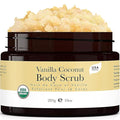 Organic Vanilla Coconut Body Scrub - USA Made Sugar Scrub