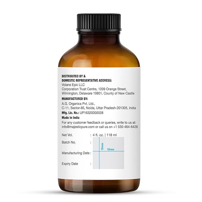 Majestic Pure Essential Oil with Glass Dropper - 100% Pure and Natural - Essential Oils for Diffuser, Aromatherapy, Soap and Candle Making, Brazillian Orange Essential Oil, Orange Oil, 4 Fl Oz