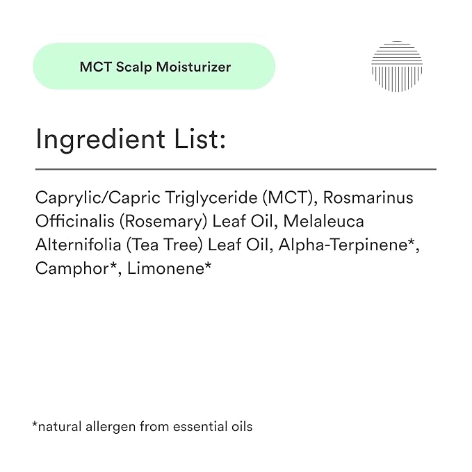 Dermazen MCT Scalp Moisturizer Hydrates Dry, Flaky, Itchy Scalp & Skin 4oz