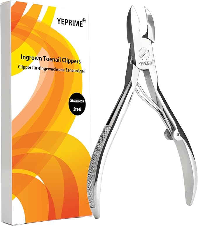 YEPRIME Toenail Clippers for Thick and Ingrown Nails, Convex Blades