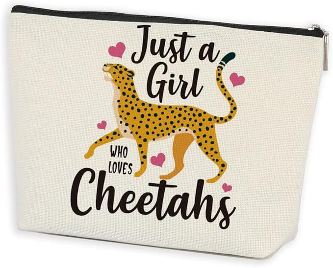 Cheetah Print Makeup Bag Cheetah Animal Lovers Gifts for Women