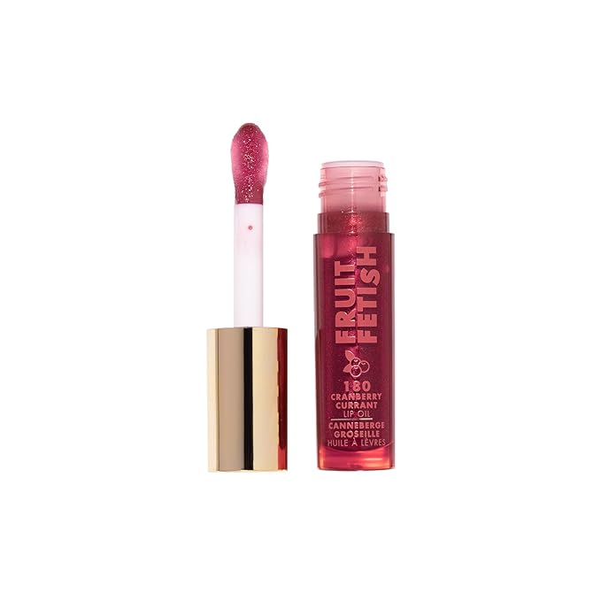Milani Fruit Fetish Lip Oil, Tinted Hydrating Lip Gloss - Cranberry Currant