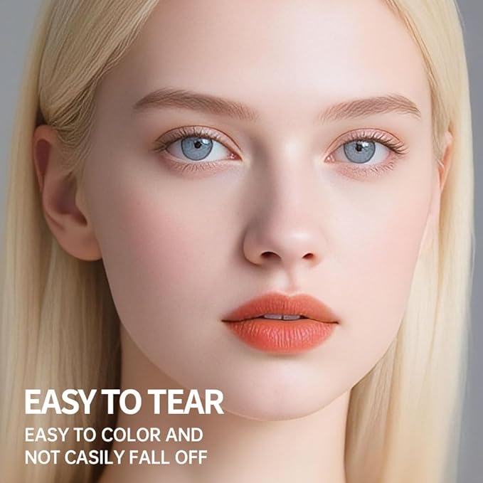 Hxssll Peel off Lip Stain Masque - Lip Liner Peel Off Lip Stain Tattoo, All Day Peel-Off Lip Tint,Long Lasting Waterproof Transfer-proof Lip Mask Peel Off Lip Gloss,Stay Lip Makeup C06#