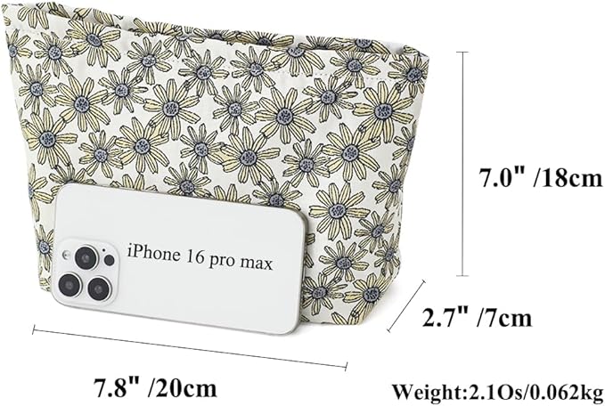 BBORGDC Floral Jacquard Makeup Bag - Large Capacity Cosmetic Pouch for Travel, Toiletry Organizer with Zipper, Perfect for Daily Use and Gifts, Purses for Women Clearance