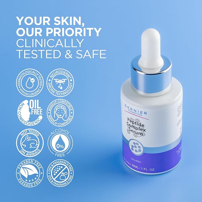 Dernier Peptide Face Serum, Collagen & Hyaluronic Acid, Firming Care