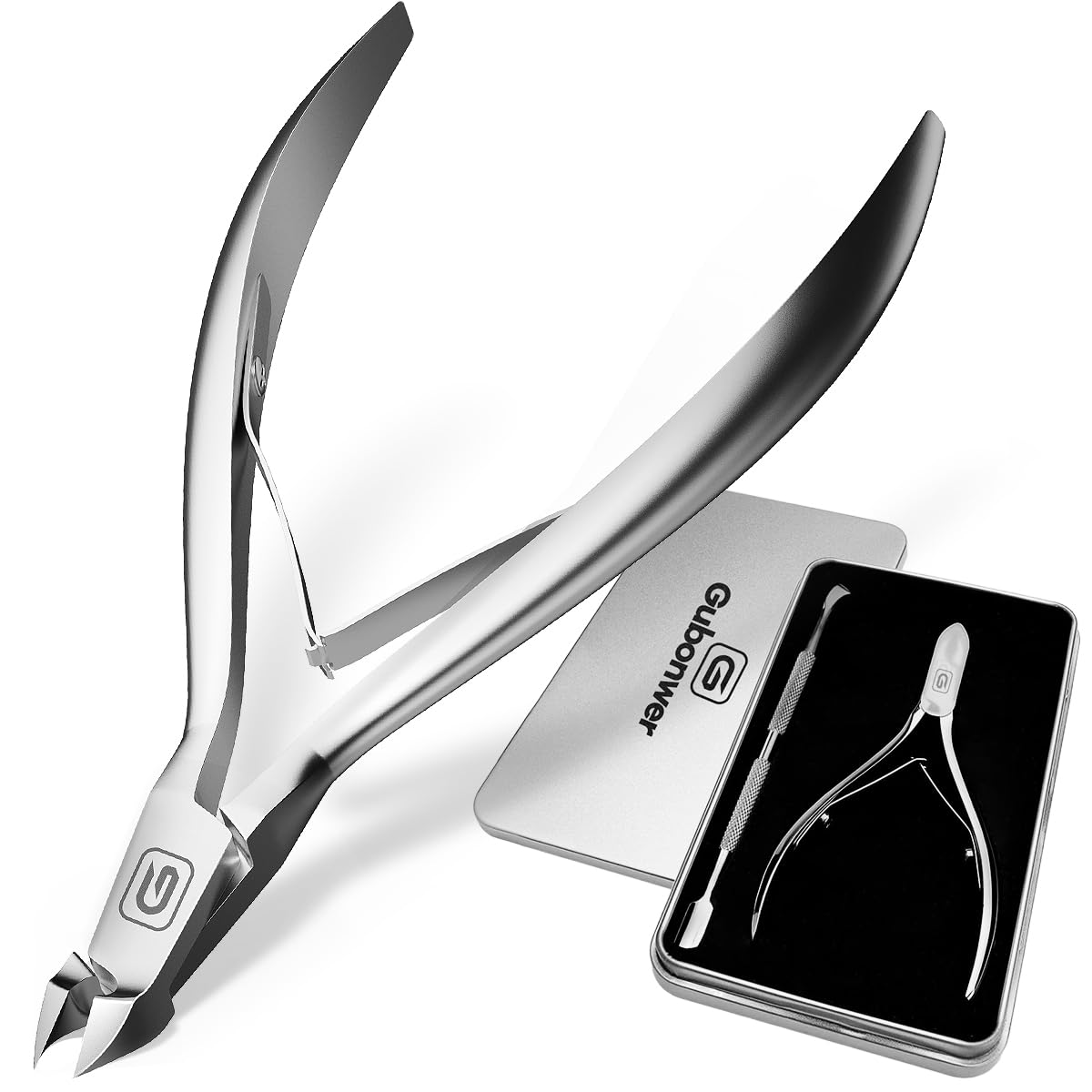 Cuticle Trimmer 3/4 Jaw Extremely Sharp Cuticle Nippers Scissors Stainless Steel Clippers Cutter Remover Pedicure Manicure Nail Tool, cuticle pusher, nail cuticle trimmer professional cuticle cutter