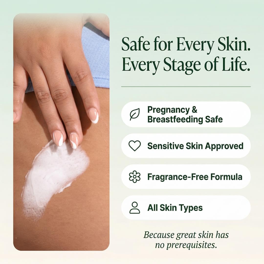 Fragrance Free Whipped Shea Body Butter for Dry Skin, 5 oz, Luma & Leaf