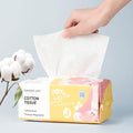 Disposable Face Towel 100 Count, 7.9"X7.9"Clean Face Towelettes for Washing Face, 100% Cotton Soft Dry Wipe, Biodegradable Face Towels & Facial Tissuel Travel Size for Cleaning, Makeup Removal