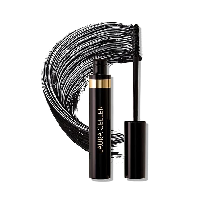 LAURA GELLER NEW YORK Kajal Longwear Mascara – Black – Volumizing, Lengthening, & Defining Mascara - Smudge‑Proof & Flake‑Proof Wear, Buildable Formula