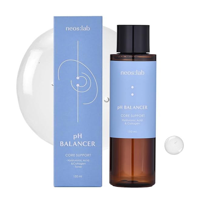 neos:lab pH Balancer 5.07 fl.oz. (150ml) - pH Balancing Toner, Hyaluronic Acid, Panthenol, Phyto Collagen, Facial Toner for Moisturizing, Hydrated, Healthy Skin…
