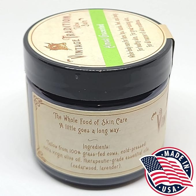 Vintage Tradition Mild Scent Grass-Fed Tallow Balm | All-Purpose 2 oz