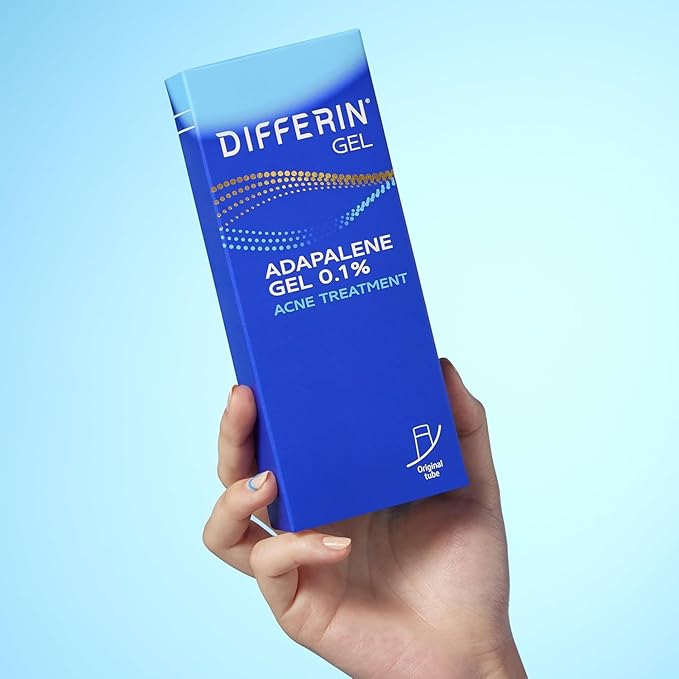 Differin Acne Retinoid Treatment Gel, 0.1% Adapalene, 15g Tube, 2ct