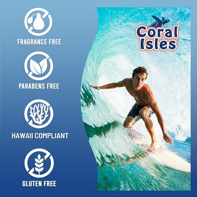 Coral Isles SPF 30 KIDS Sunscreen Reef Compliant Broad Spectrum 128 Fl Oz