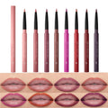 QIDSTERS 8Pcs Gel Lip Liner Pencil Set for Women, Matte Long Lasting LipLiner Lipstick 24 Hour, High Pigmented Lips Makeup Retractable Liners Waterproof Smudge Proof, Vegan & Cruelty-Free