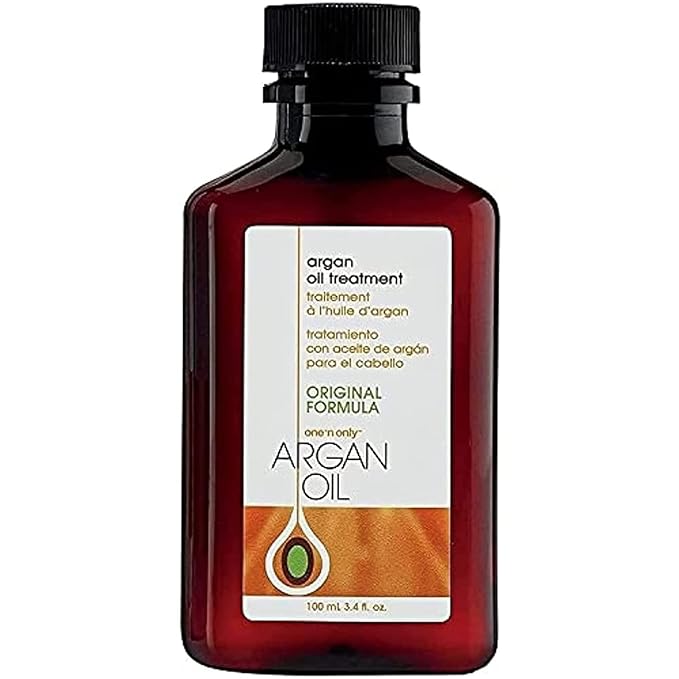 One 'N Only Argan Oil Hair Treatment - Lightweight & Hydrating Hair Oil for Natural, Wigs & Extensions - Shine Enhancing, Heat Protectant & Frizz Control (3.4 oz)