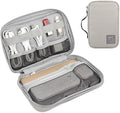 GOX Cable Organizer Pouch – Case for Chargers and Cords, Cord Organizer Travel Black, Small Cable Organizer Bag for Earbuds & Tech Accessories(BEIGE-Large)