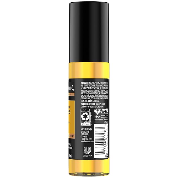 TRESemmé Finishing Hair Oil, Lamellar Gloss 3-Pack – Hair Smoothing Products for Glossy Hair, Sleek Looks & Frizz Control, 3.3 Oz Ea