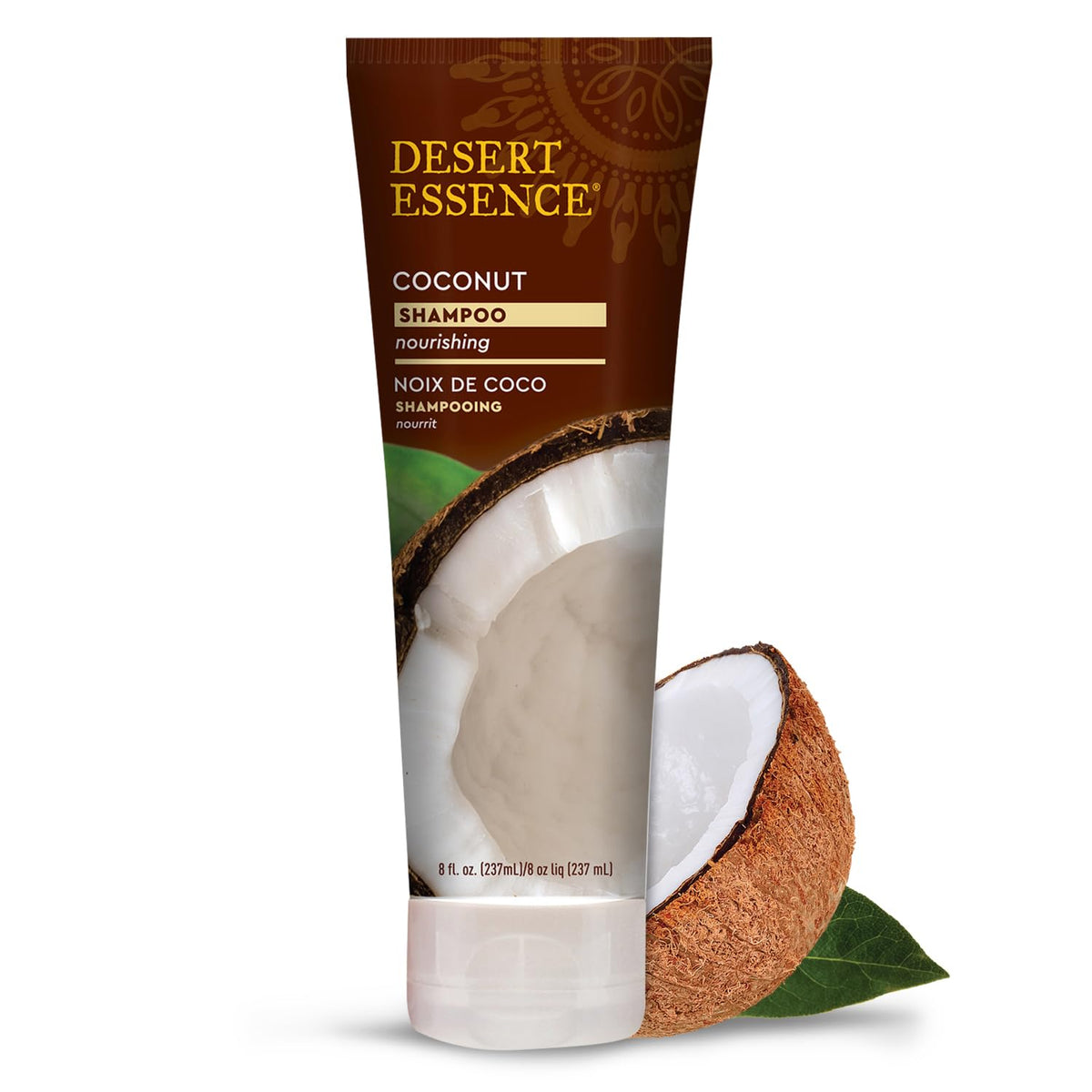 Desert Essence Coconut Shampoo for Dry Hair with Shea Butter, 8 fl oz