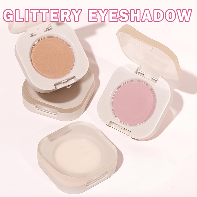 QIUFSSE Single Nude Eyeshadow,Matte Eye Shadow Primers (01 Moonlight)