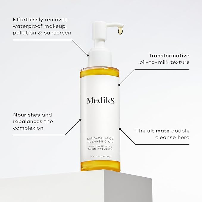 Medik8 Lipid-Balance Cleansing Oil Makeup Dissolving 4.7 oz