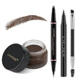 LAVONE Eyebrow Pen Kit,Waterproof Brow Pencil,Pomade,Eyeliner-Dark Brunette