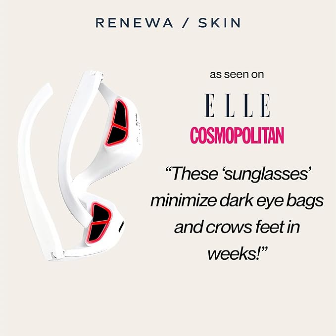Renewa EyeLift | Under-Eye Beauty Tool with Gentle Light | Skincare Tool for Refreshing, Brightening and Radiant-Looking Skin | At-Home Self-Care Facial Tool for Smoother-Looking Eyes