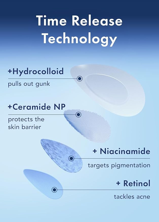 Rael Miracle Retinol PM Spot Cover Hydrocolloid Acne Pimple Patches (72 Ct)