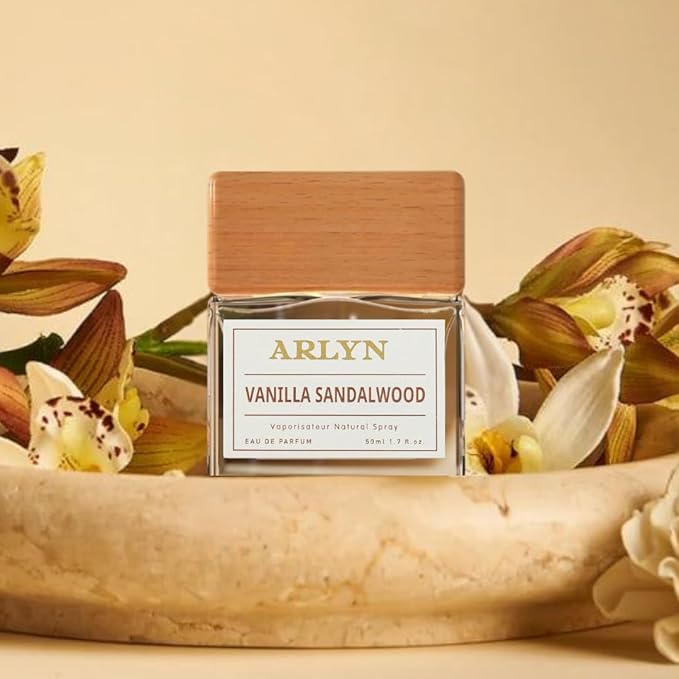 ARLYN Vanilla Sandalwood Eau De Parfum Inspired by Amo.ua.ge Guid.a.nce, Long-Lasting Perfume for Men and Women, Vegan & Eco-Conscious with Clean Ingredients, Pear, Rose, Saffron - 50ml / 1.7 oz