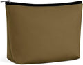 Meaudiwes Small Zipper Cosmetic Case, Portable Makeup Case, Toiletry Bag, Travel Cosmetic Toiletry Bag Brown